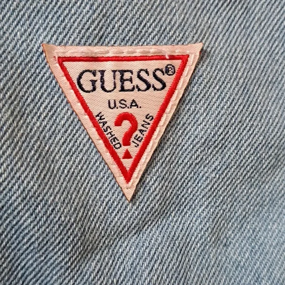 Guess Mini Denim Backpack, Light Blue - Picture 3 of 10